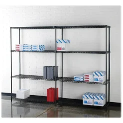 Lorell Industrial Wire Shelving Starter Unit, 36