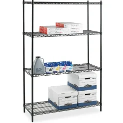 Lorell Industrial Wire Shelving Starter Unit, 36