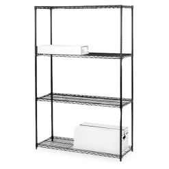 Lorell Industrial Wire Shelving Starter Unit, 48