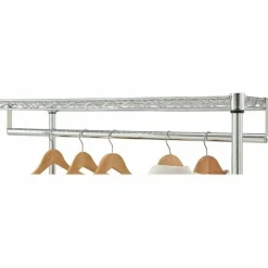 Lorell Industrial Wire Shelving Garment Hanger Bar, 48