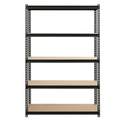 Lorell Iron Horse 2300 lb Capacity Riveted Shelving - 5 Shelf(ves) - 72