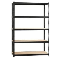Lorell Iron Horse 2300 lb Capacity Riveted Shelving - 5 Shelf(ves) - 72