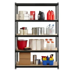 Lorell Iron Horse 2300 lb Capacity Riveted Shelving - 5 Shelf(ves) - 72