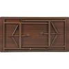 Lorell Laminate Economy Folding Table, 29"H x 48"W x 24"D, Mahogany