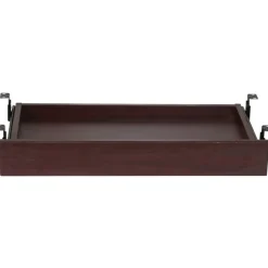 Lorell Laminate Universal Center Drawer, 5-1/8”H x 28-7/16”W x 16-3/4”D, Mahogany
