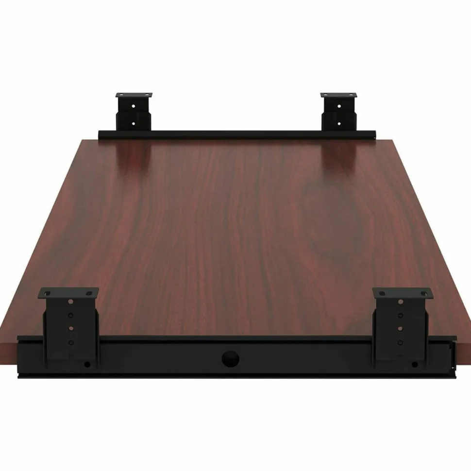 Lorell Laminate Universal Keyboard Tray, Mahogany
