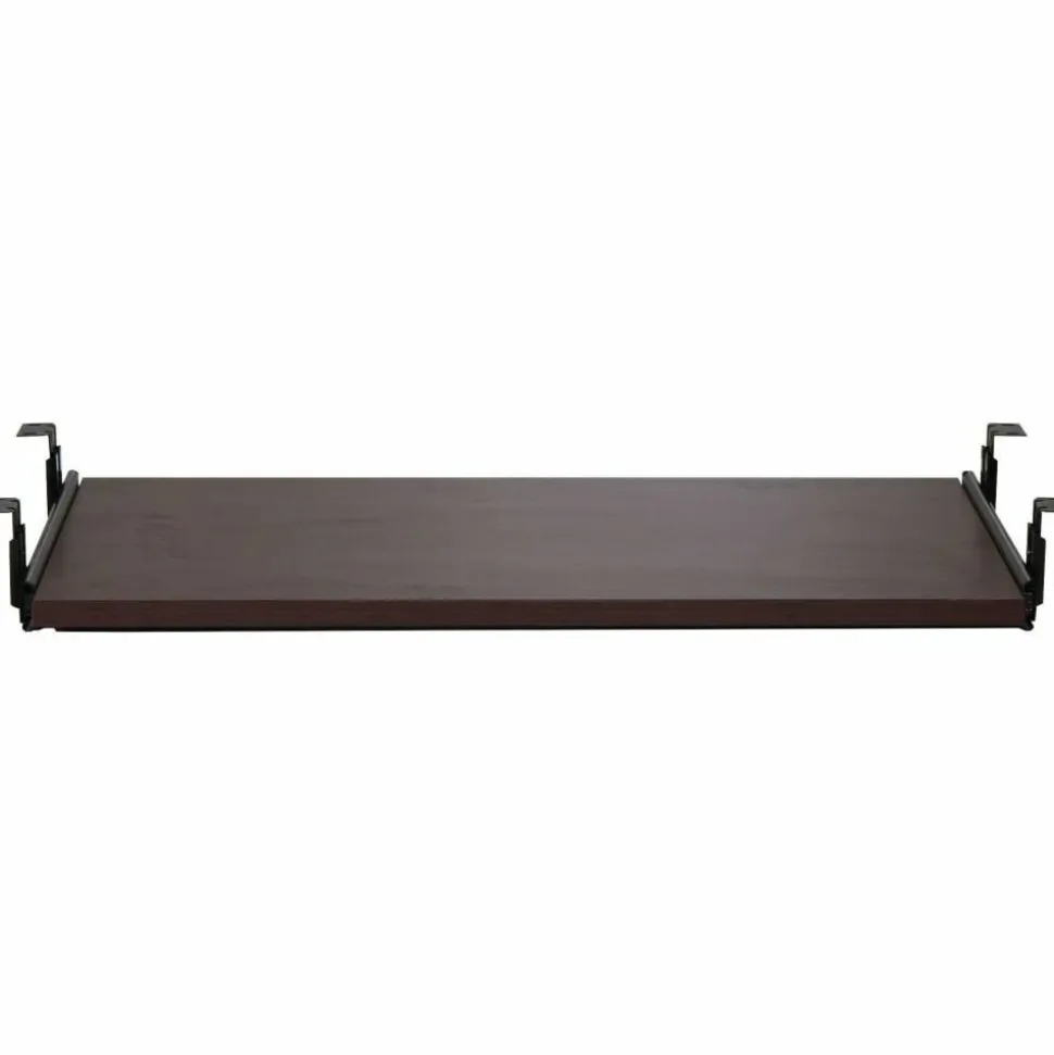 Lorell Laminate Universal Keyboard Tray, Mahogany