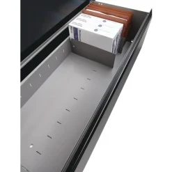 Lorell Lateral File Dividers, Black, Pack Of 10