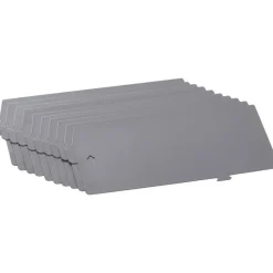 Lorell Lateral File Dividers, Black, Pack Of 10
