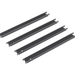 Lorell Lateral File Front-To-Back Rail Kit, Platinum Gray, Set Of 4