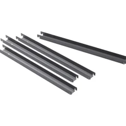 Lorell Lateral File Front-To-Back Rail Kit, Platinum Gray, Set Of 4