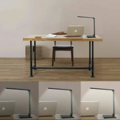 Lorell LED USB Smart Device Station Task Light, Dimmable, Black