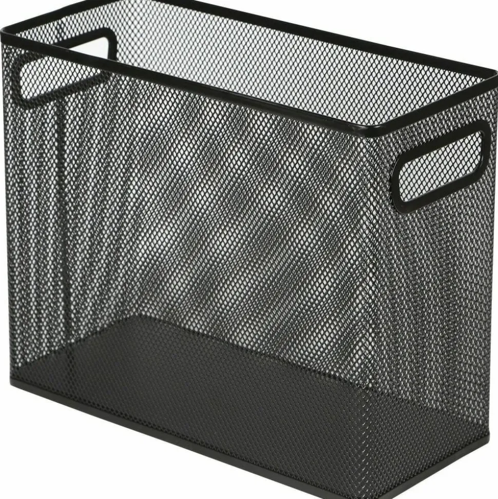 Lorell Mesh Desktop Hanging File Folder, Letter-Size, Black
