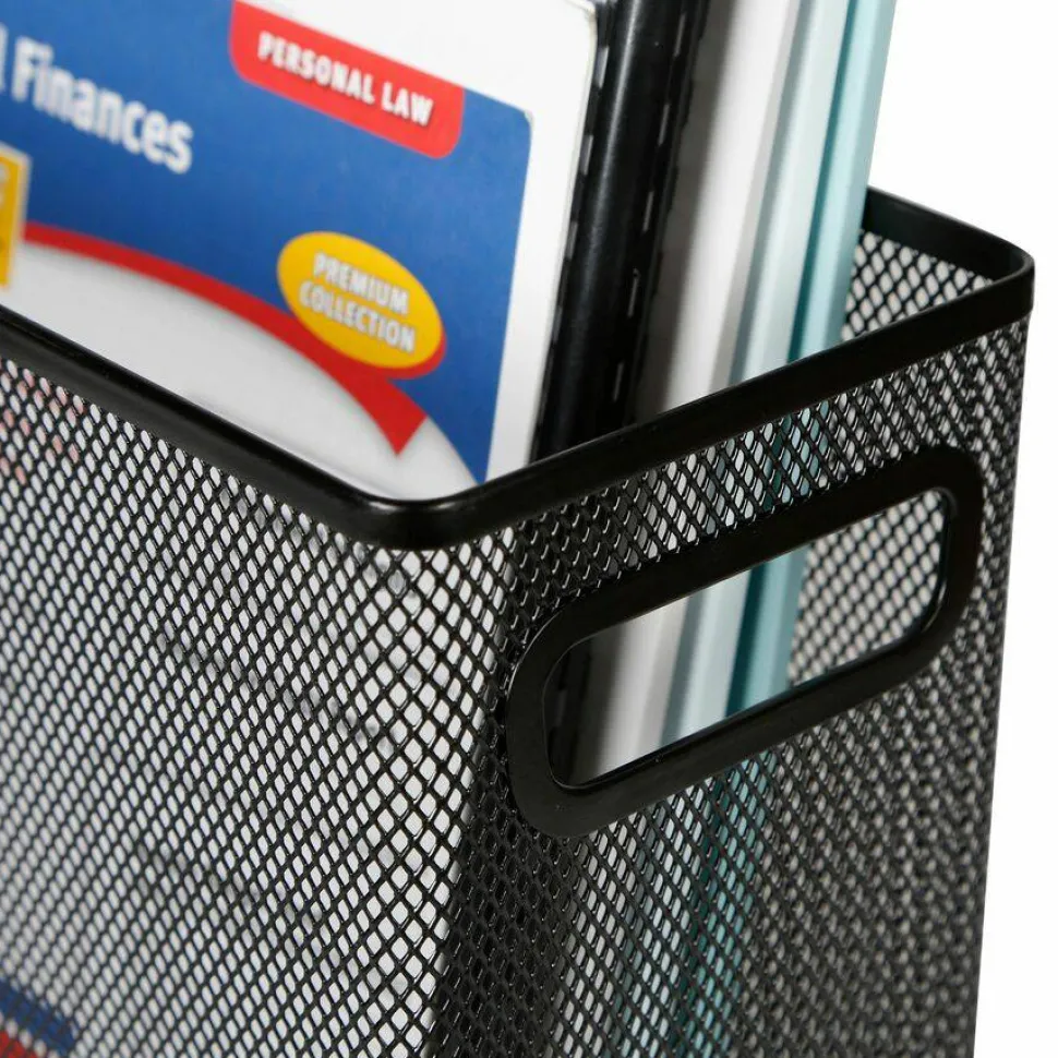 Lorell Mesh Desktop Hanging File Folder, Letter-Size, Black