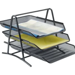 Lorell Mesh 3-Tier Mesh Document Tray