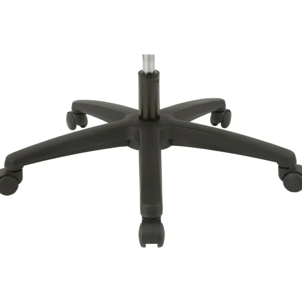 Lorell Mid-Back Mesh/Fabric Task Chair, Black