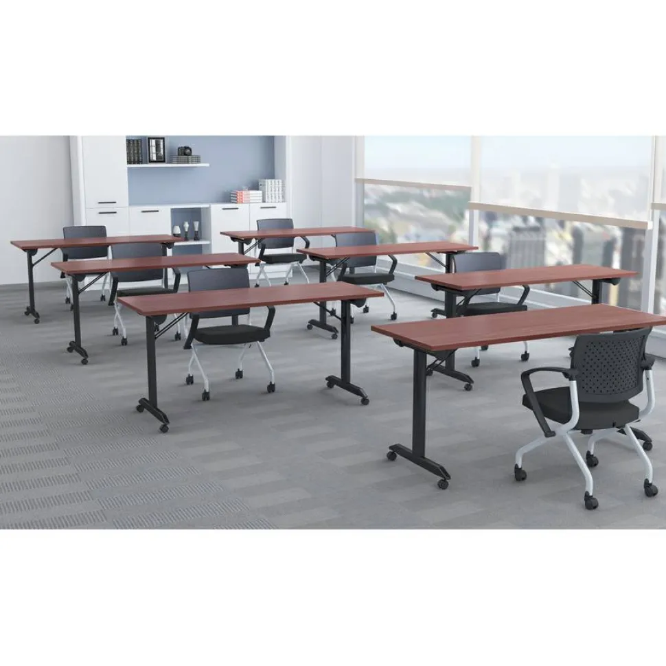 Lorell Mobile Folding Training Table