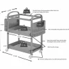 Lorell Mobile Metal File Cart, Champagne