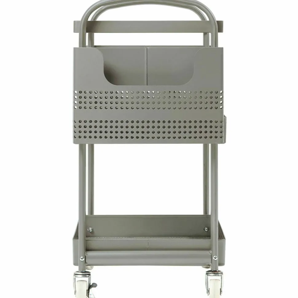 Lorell Mobile Metal File Cart, Champagne