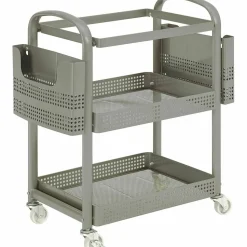 Lorell Mobile Metal File Cart, Champagne