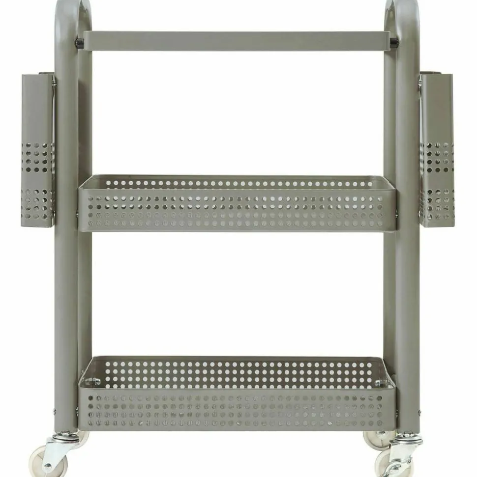 Lorell Mobile Metal File Cart, Champagne
