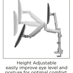 Lorell Mounting Arm for Monitor - Gray