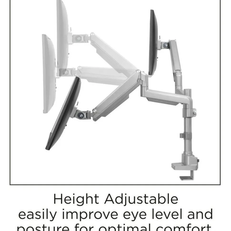 Lorell Mounting Arm for Monitor - Gray