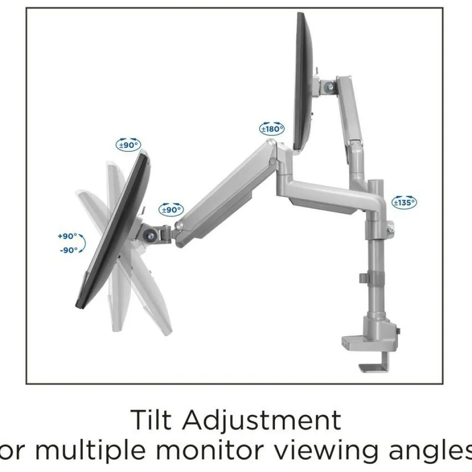 Lorell Mounting Arm for Monitor - Gray