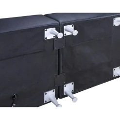 Lorell Mounting Plate for Modular Device - Black - Iron - 2 / Pack