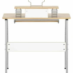 Lorell Multi-Function Computer Desk, Maple