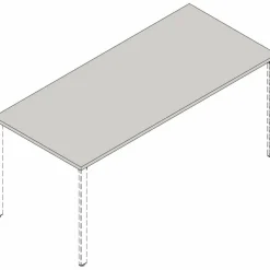Lorell Multipurpose Tabletop, 30" Width x 66" Depth x 1" Thickness, Weathered Charcoal