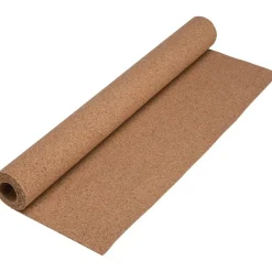 Lorell Natural Cork Panels, 48" x 24", Brown Aluminum Frame