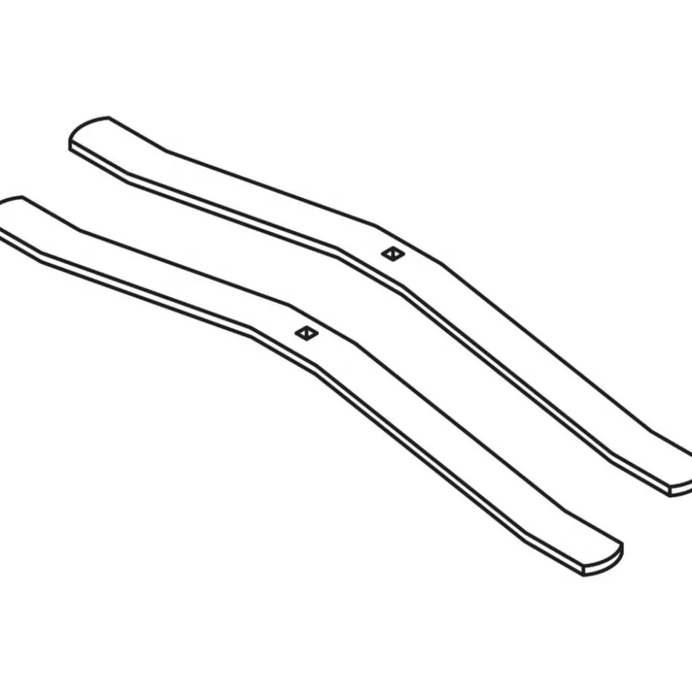 Lorell Panel Foot Aluminum Panel System, 2-Pack