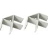 Lorell Panel System 90-Degree Panel Connector, 2-pack, Aluminum