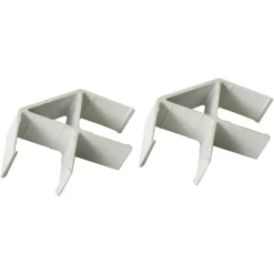 Lorell Panel System 90-Degree Panel Connector, 2-pack, Aluminum