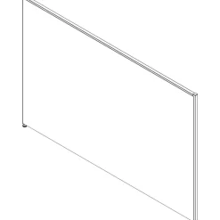Lorell Panel System Fabric Panel, 48"H x 72"W, Gray