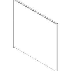 Lorell Panel System Fabric Panel, 48"H x 48"W, Gray