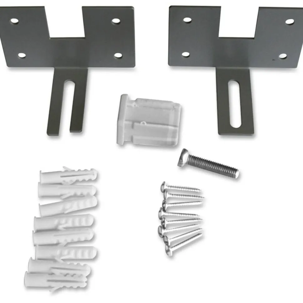 Lorell Panel System Panel Wall Bracket, 2-pack, Aluminum