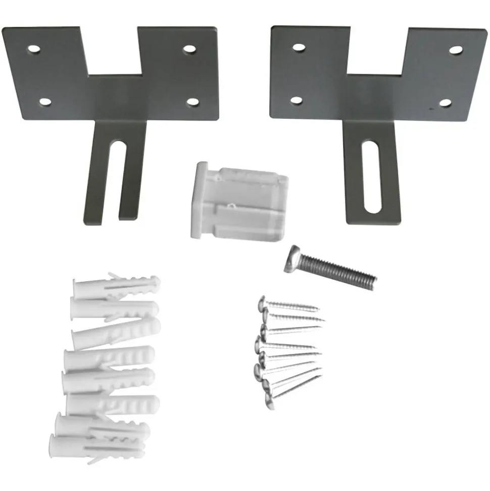 Lorell Panel System Panel Wall Bracket, 2-pack, Aluminum