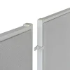 Lorell Panel System Straight Panel Connector, 2-pack, Aluminum