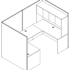 Lorell Panel System Straight Panel Connector, 2-pack, Aluminum