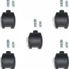Lorell Premium Dual Soft Wheel Casters Set, Black, Set Of 5