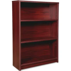 Lorell Prominence 2.0 48"H 4-Shelf Bookcase, Mahogany