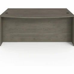 Lorell Prominence 2.0 72"W x 24"D Left-Pedestal Computer Desk, Gray Elm