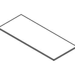 Lorell Quadro Sit-To-Stand Laminate Table Top, 48