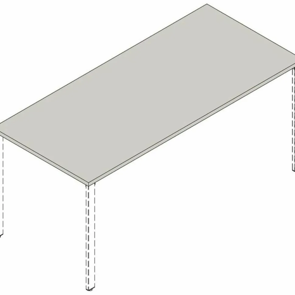 Lorell Quadro Sit-To-Stand Laminate Table Top, 48"W x 24"D, Espresso