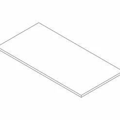 Lorell Quadro Sit-To-Stand Laminate Table Top, 48"W x 24"D, Espresso