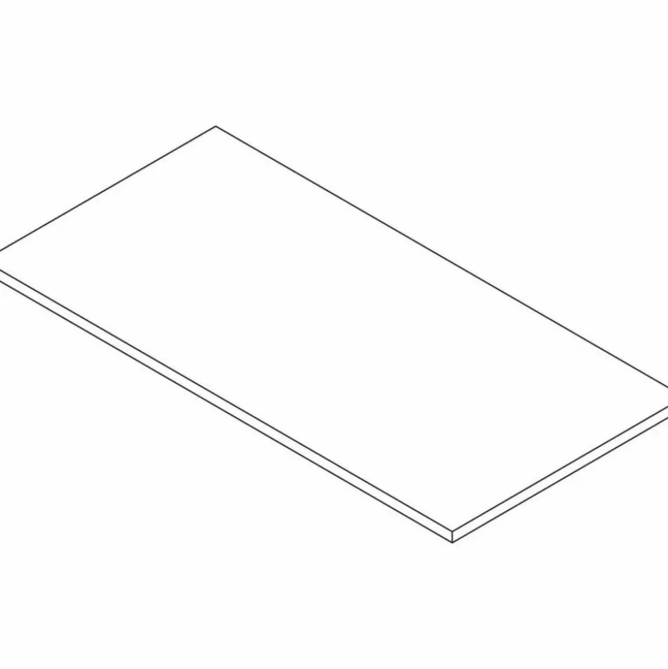 Lorell Quadro Sit-To-Stand Laminate Table Top, 48"W x 24"D, Espresso