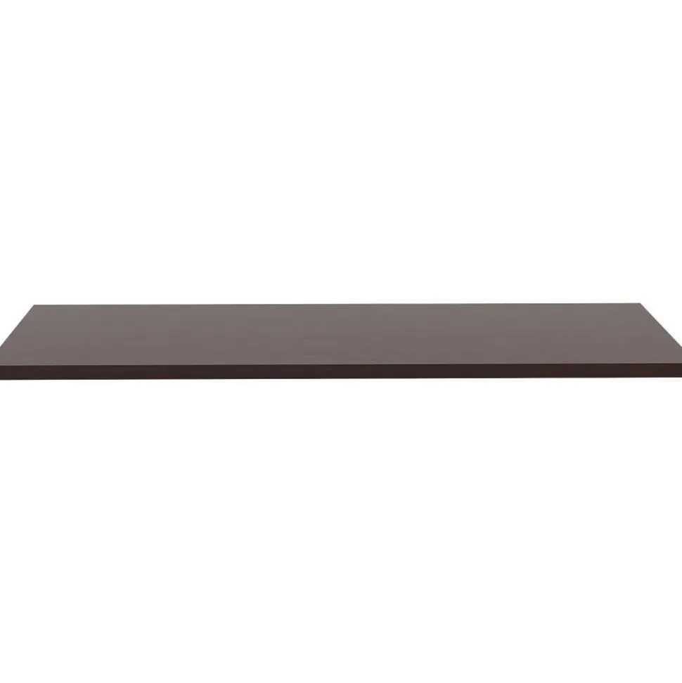 Lorell Quadro Sit-To-Stand Laminate Table Top, 48"W x 24"D, Espresso