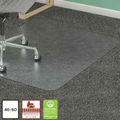 Lorell Rectangular Chair Mat for Medium-Pile Carpet - 48
